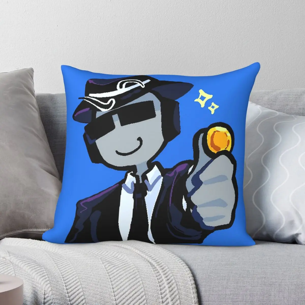 Forsaken Gambler Chance Pillowcase Polyester Linen Velvet Printed Zip Decor Pillow Case Home Cushion Cover 18