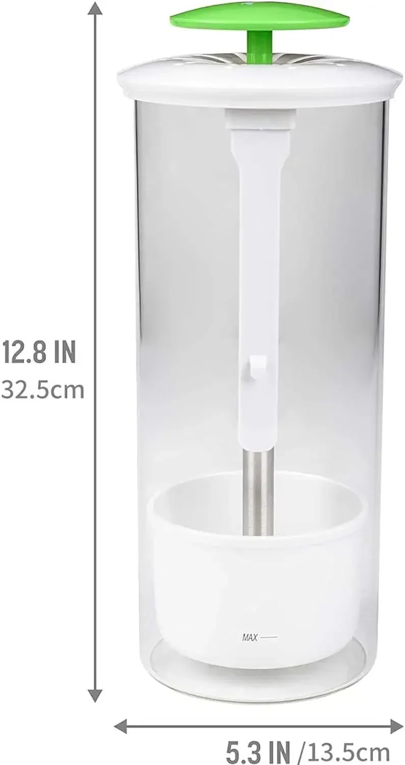 Clear Vegetable Saver Plastic Herb Storage Container Herb Saver For Refrigerator Breathable Tall Shape Fresh Herb Keeper