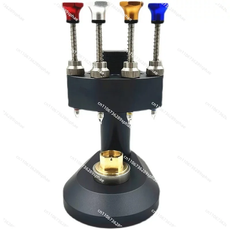 Precision 4-Pin Hand Setting Tool with Metal Tips, Hand Pressing Assembly Tool for Fine Mechanical Repair