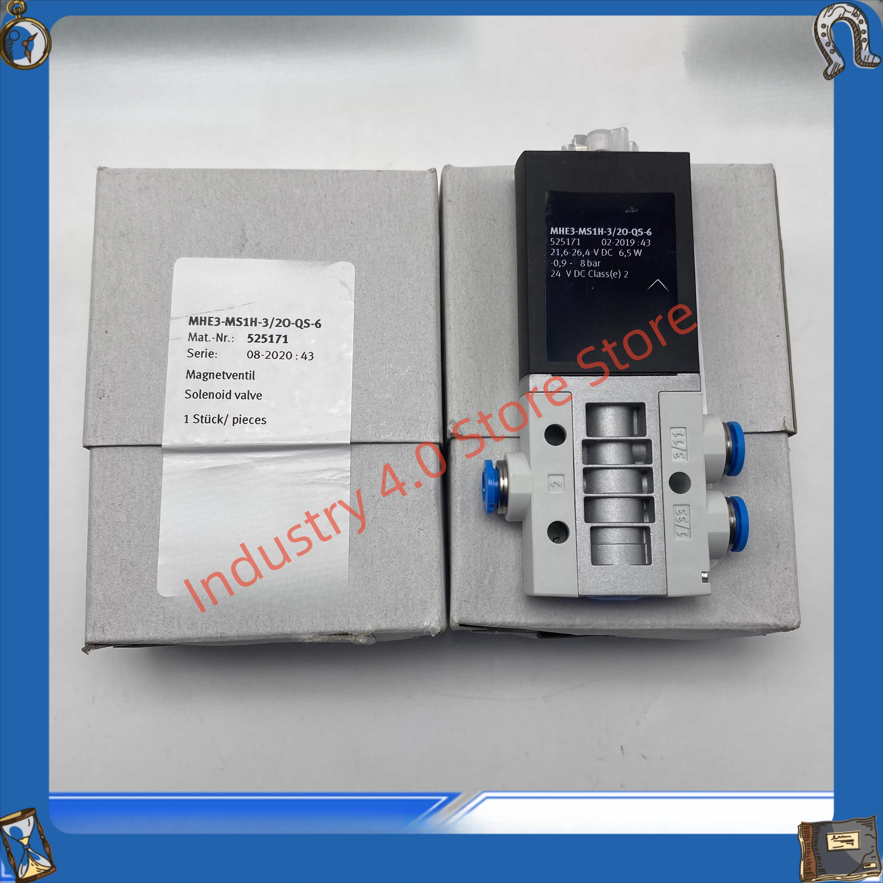 

Электромагнитный клапан быстрого переключения MHE3-MS1H-3/2O-QS-6 525171