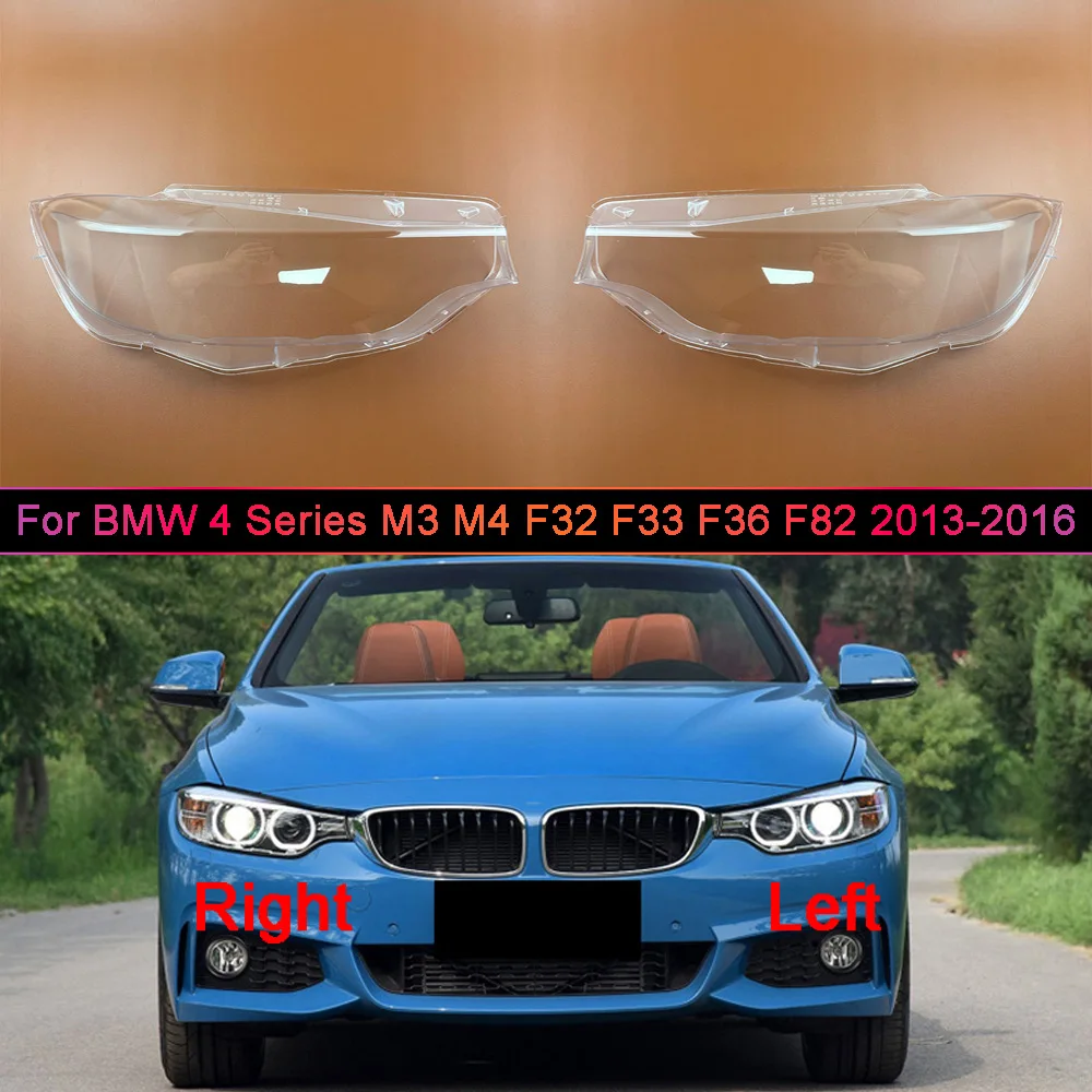 Autozubehör Scheinwerferabdeckung für BMW 2013-2016 4er Serie M3 M4 F32 F33 F36 F82 Lampenschirm Linsenschutz Scheinwerfergehäuse Plexiglas