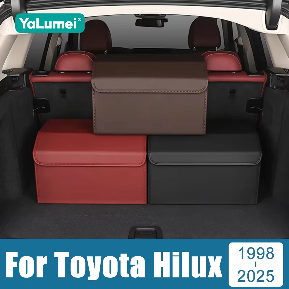 

For Toyota Hilux AN120 AN130 1998-2018 2019 2020 2021 2022 2023 2024 2025 Car Trunk Storage Box Tools Tidying Package Holder