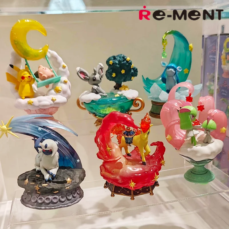 

Re-Ment Pokemon Starriium Series Moonlit Night Dreaming Blind Box — Absol Glaceon Minccino Pikachu Cleffa Kirlia Ralts Ponyta