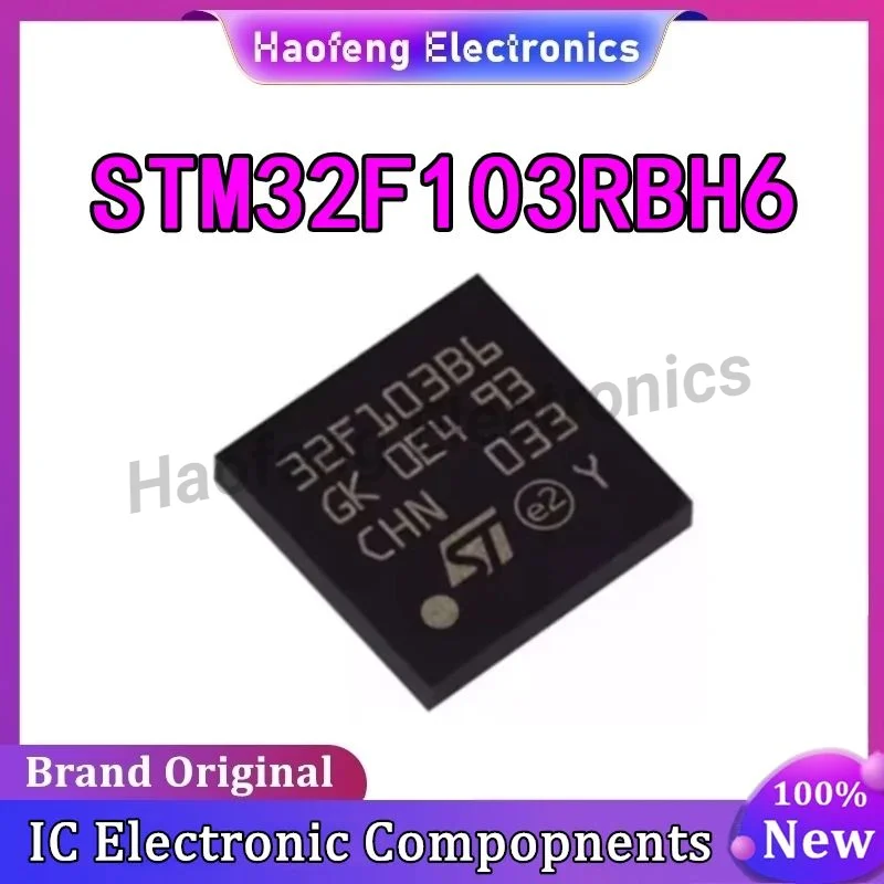 STM32F103RBH6 Screen Printing 32F103B6 BGA-64 32-bit Embedded-ARM Microcontroller Chip