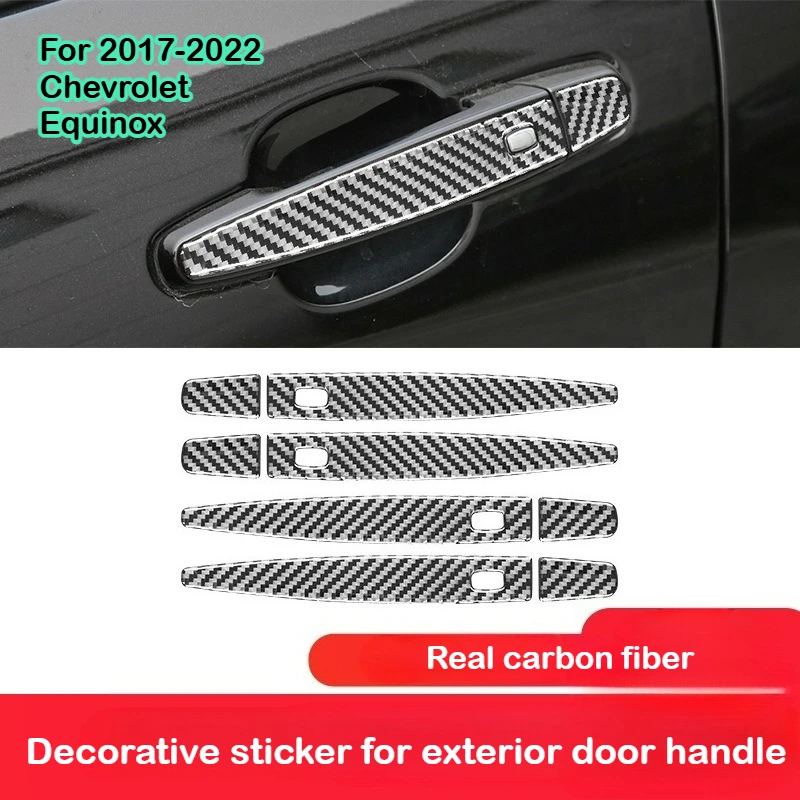 

For 2017-2022 Chevrolet Equinox interior modification carbon fiber exterior door handle decorative sticker