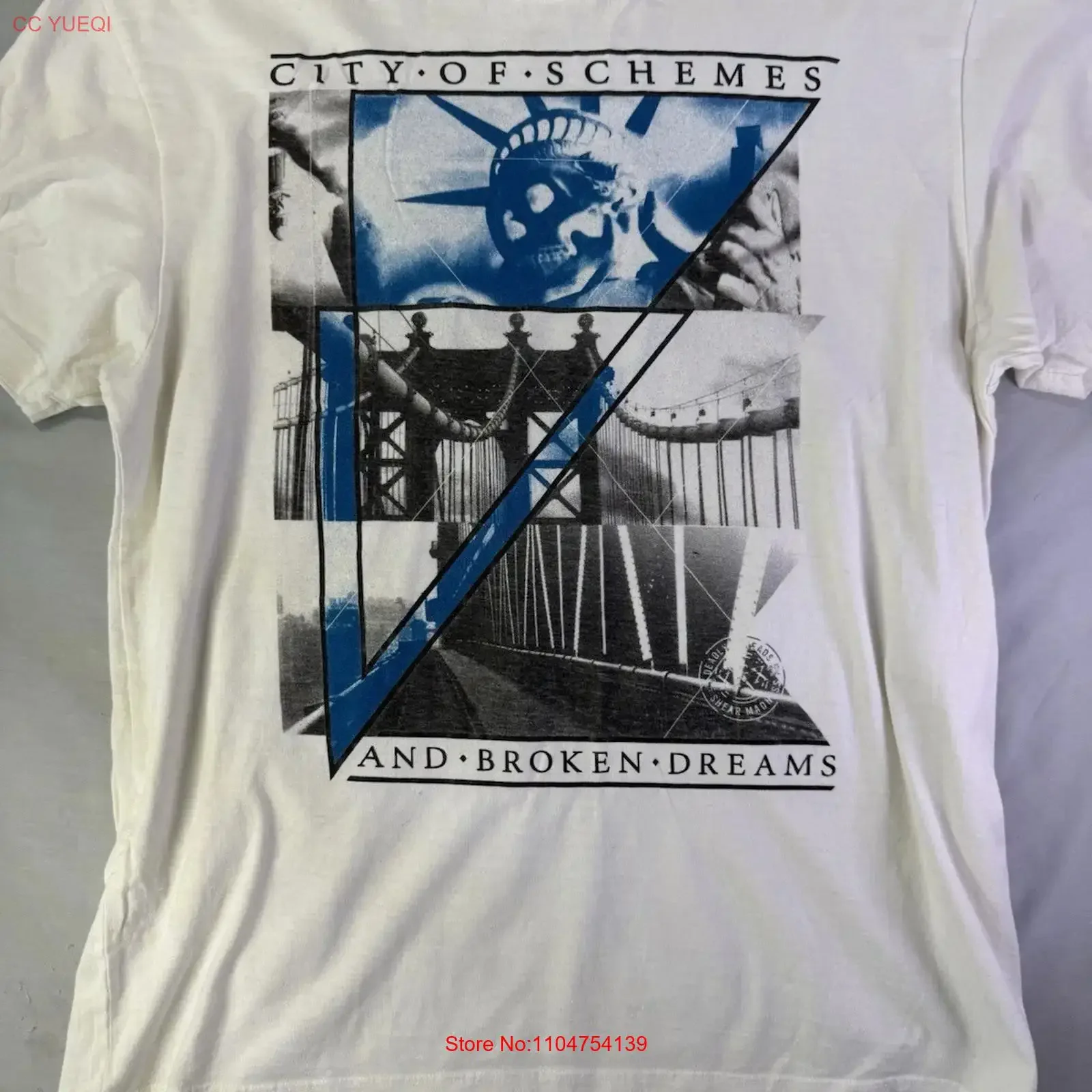 Mark Echo Vintage New York City Men s Size XL T shirt vintage Washed Casual homme Stylish graphic Versatile fashion Comfortable