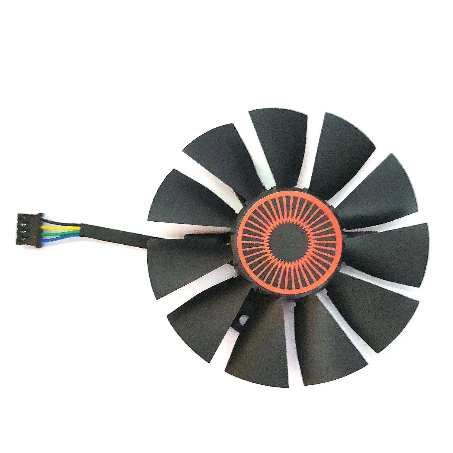 Novo 75mm 4pin t128010sh fd7010h12s STRIX-R9 370 fã gpu, para asus strix gtx 960 950 750ti 1060 1050ti ventilador de refrigeração da placa gráfica