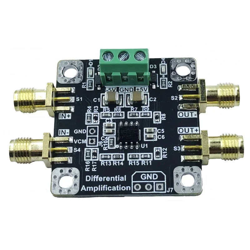 AD8132 Differential Amplifier Module Single-Ended to Differential High-Speed ADC Driver 350MHz SMA 50 Ohm ±5V Power Supply