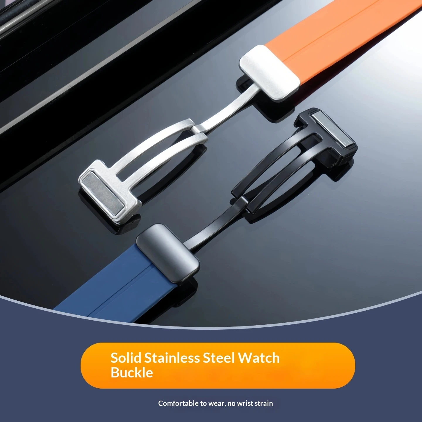 AE1200 Magnetic Buckle Silicone Strap For Casio AE-1200WH AE-1300 WS1600 Sports Waterproof Rubber Watch Band Quick Release 18mm view 6