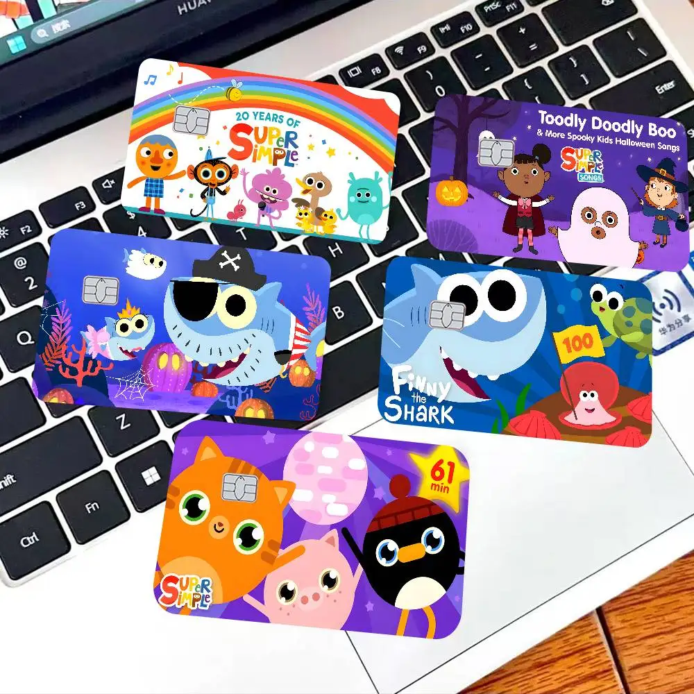 S-Super S-Simple Songs Anmie Sticker Film Skin Cover for Credit Card Debit Bank Card Front