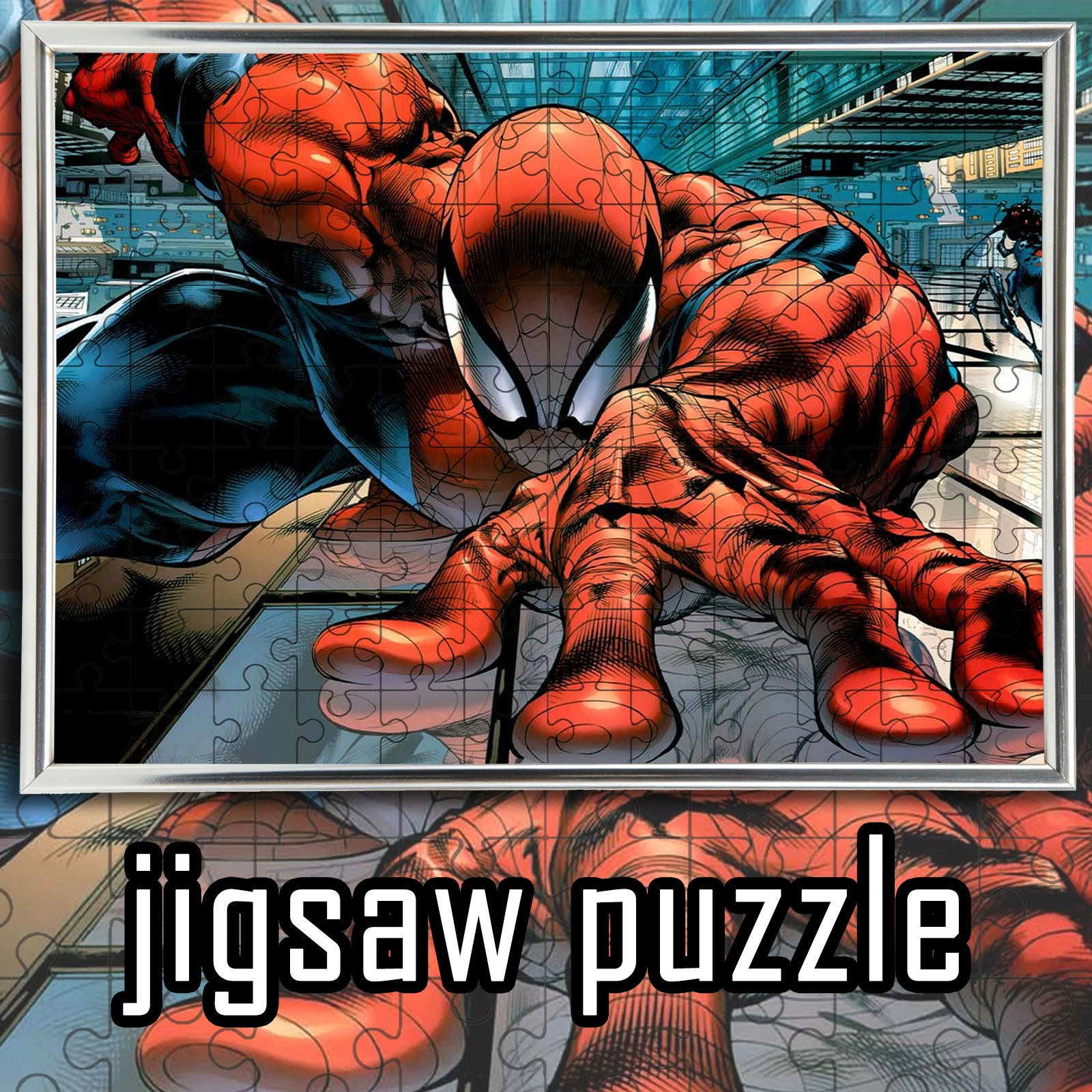 

Тематическая головоломка Marvel Spider Man, 108/200/300/500/1000 элементов, деревянная напольная игра-пазл, украшение для дома, подарок