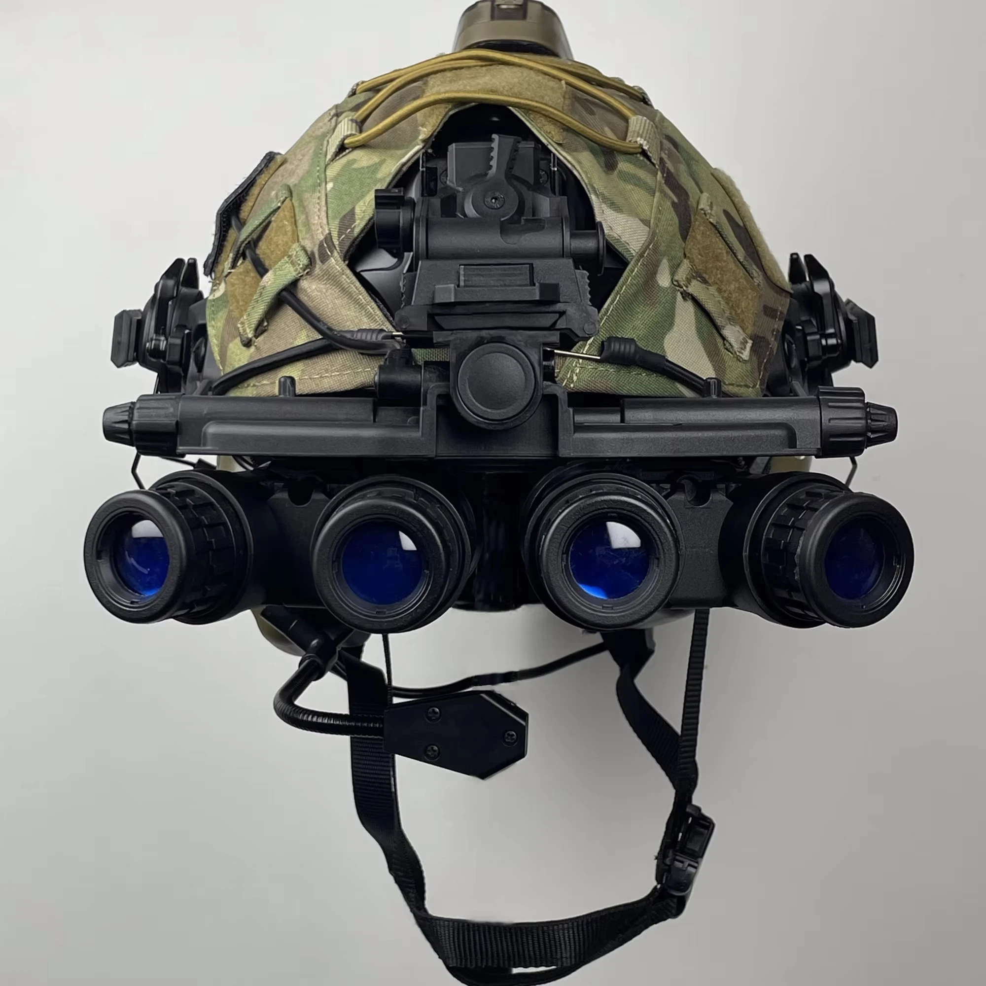 YCTAC Tactical FAST Helmet Set Airsoft Helmet Protection Kit with Headset NVG Dummy Model L4G24 NVG Mount CS Cosplay Combat Gear