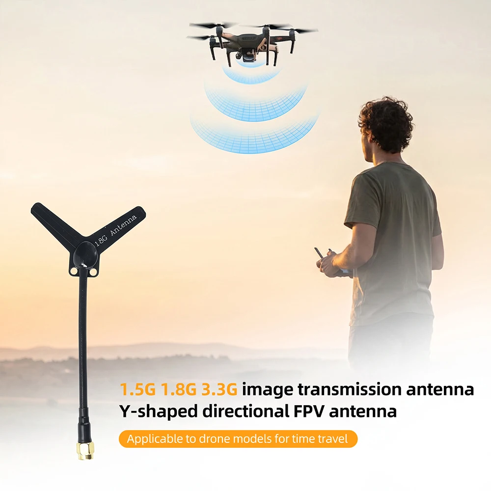 3100-3500MHz Antenna 3.3G Y-type Directional Amplifier 1.5G 1.8G SMA Male Pin Antenna Improve Quality for FPV Drones Photography