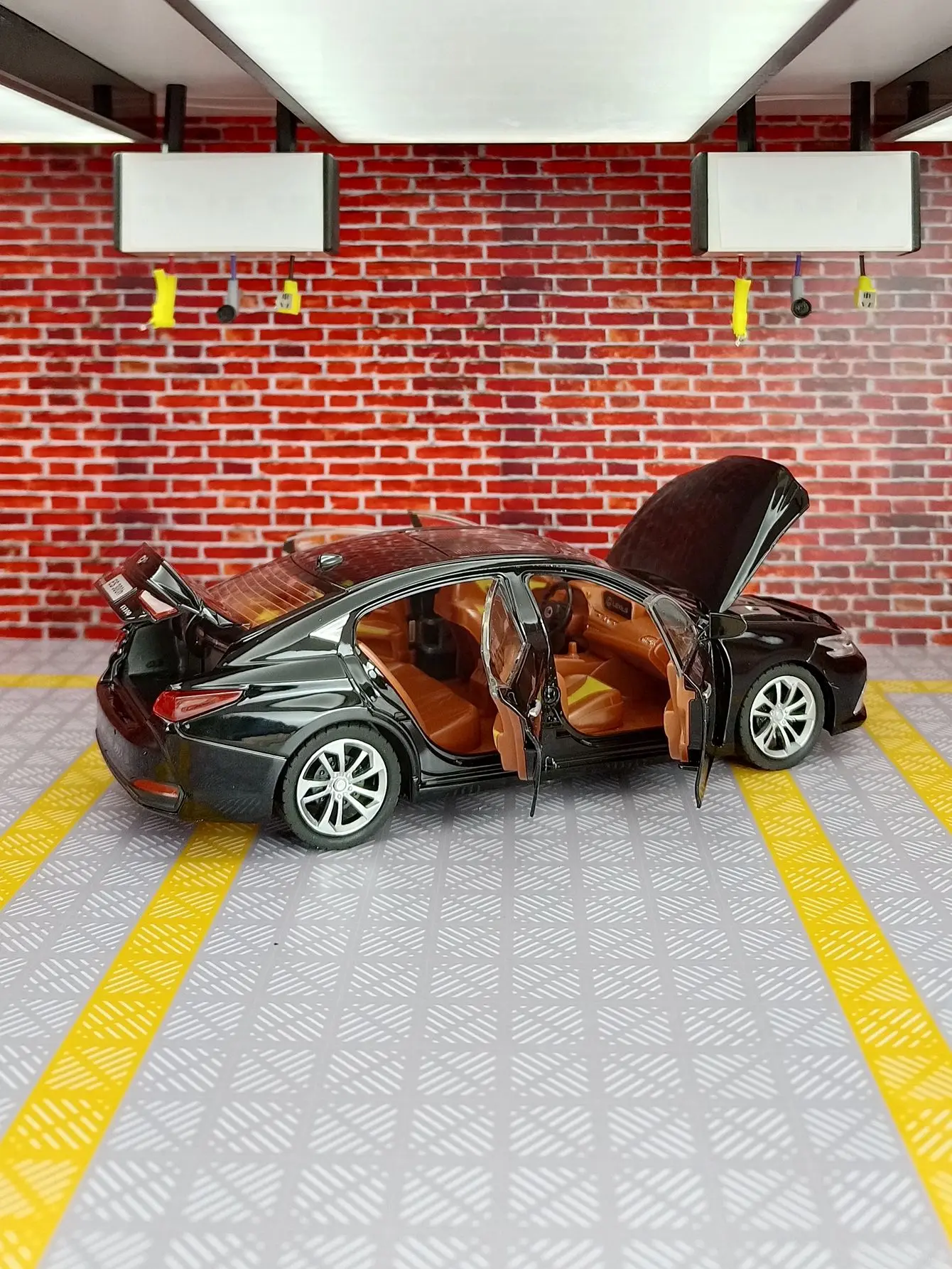 Lexus-modelo de coche de aleación ES300, vehículo de juguete de Metal fundido a presión, colección de modelos de coche de alta simulación, regalo para niños, 1:24