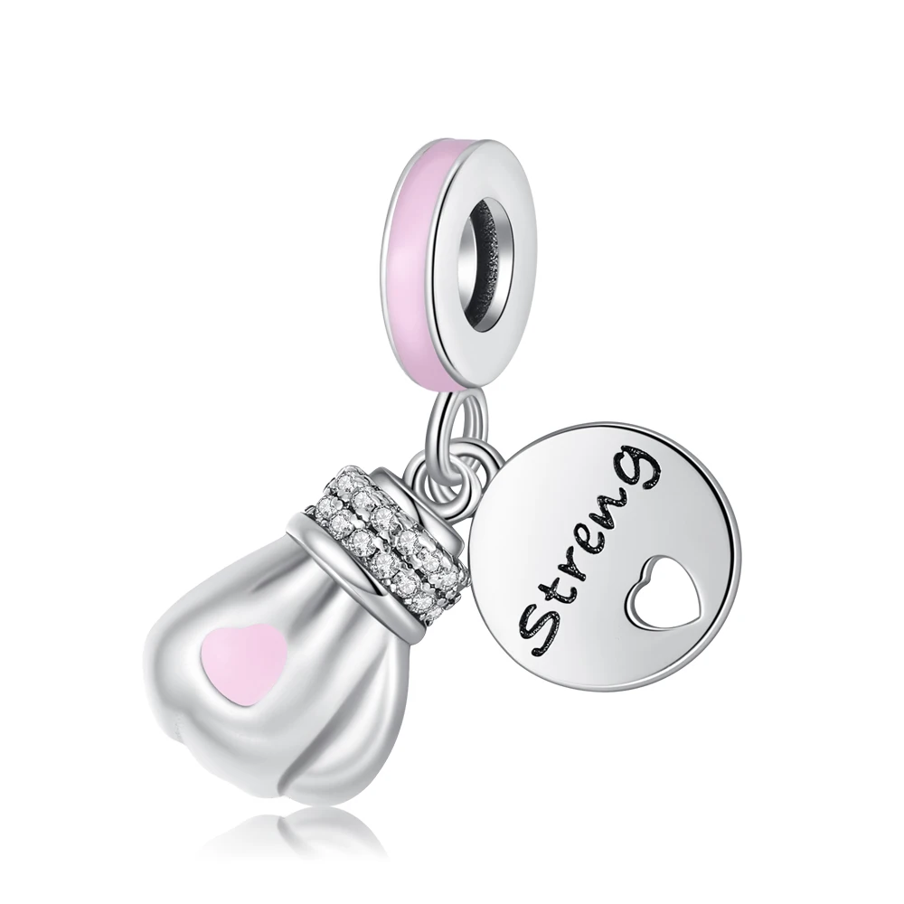 

Danturn 925 Sterling Silver Original Beads Bulb Center Nameplate Charm fit Snake Chain Bracelet Fashion Women Jewelry Making