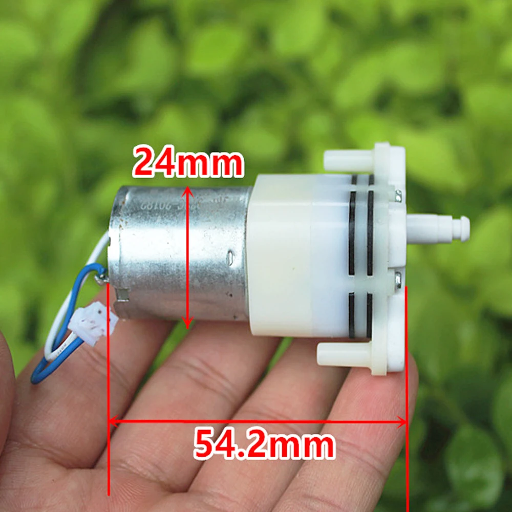 Used Micro Mini  Air Pump DC 3V-5V 4V 0.5A Vacuum Pump Dual Way 2 Way Double Inlet Outlet Electirc Gas Pumps  Aquarium Fish Tank