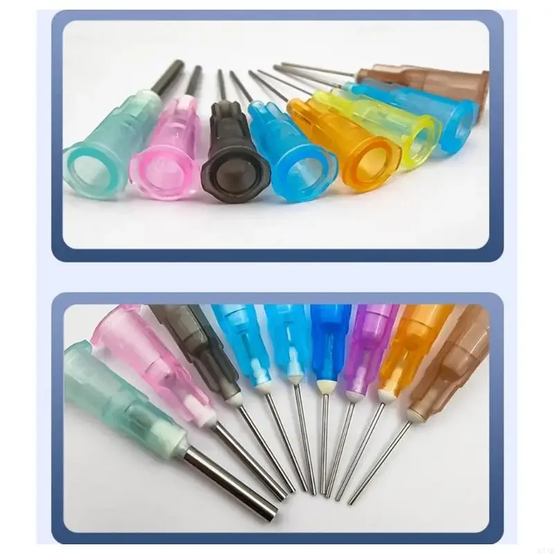 50Pcs/set Straight Precise Liquid Needle Dispenser Needle Tips 14/15/16/18/19/20/21/22/23/24/25/26/27/28/30G D2RD