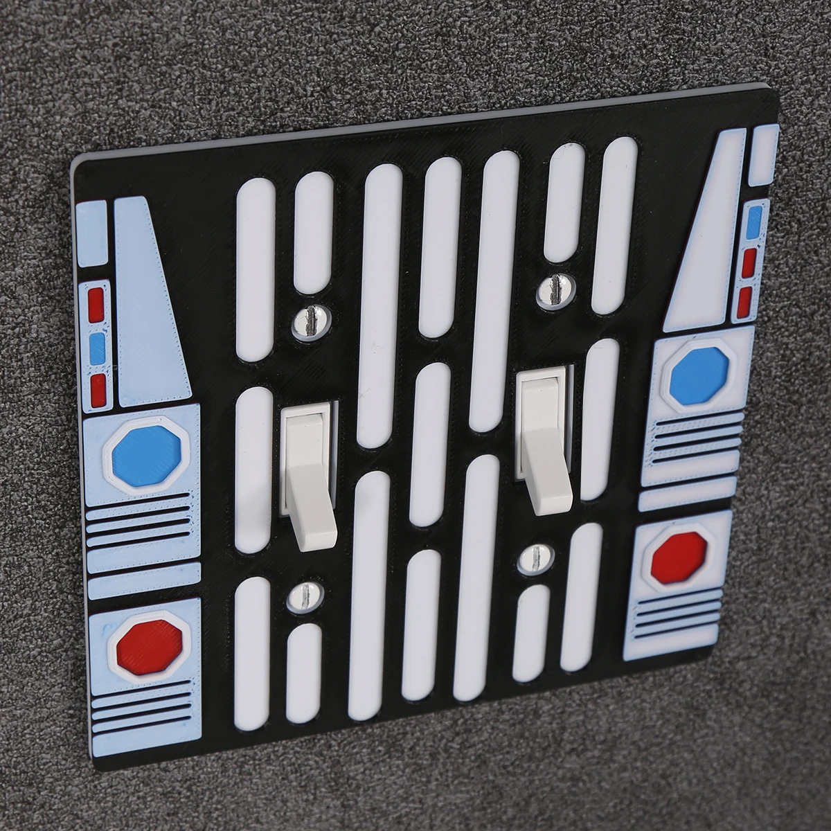 

Цельная уникальная креативная пластиковая панель переключателей, домашние креативные настенные украшения, с винтами, простота установки