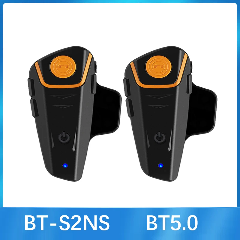 BT-S2NS Motorcycle Helmet BT Headset Intercom Moto Waterproof Multi BT Interphone 1000M Interfones MP3 FM Intercomunicador