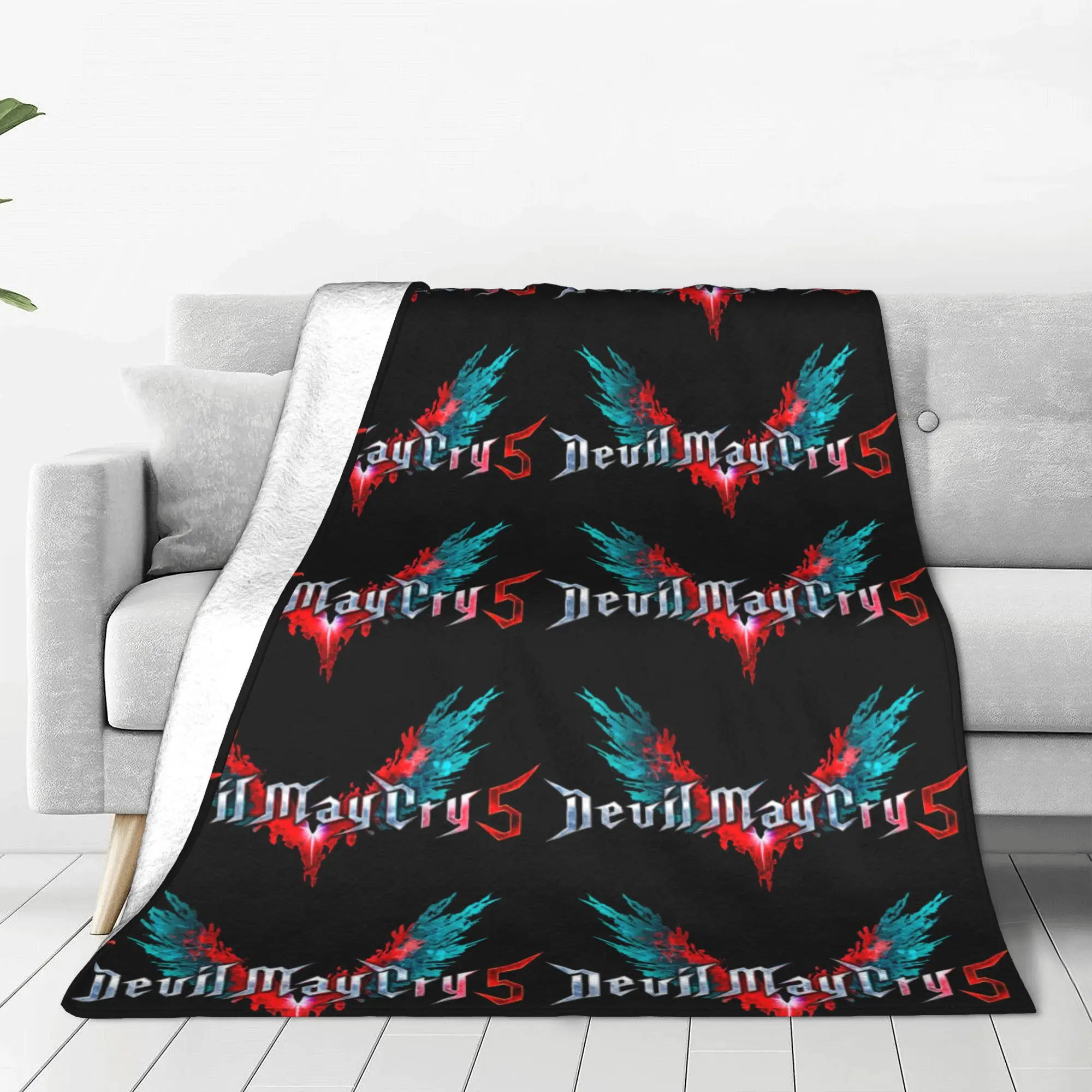 DMC 5 Devil May Cry Blanket  Fleece Vintage Breathable Throw Blanket for Bedding Lounge Autumn/Winter