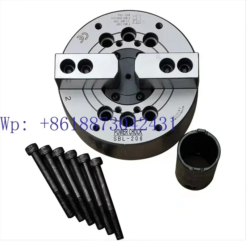 Taiwan Province standard 22-claw hollow solid hydraulic chuck with large stroke 5 6 8 10 12 inches.