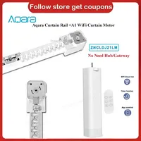 Aqara Smart Wifi Curtain Motor A1 with Electric Curtain Track Customize Super Quiet Curtain Rail work with Mi Home /yandex алиса