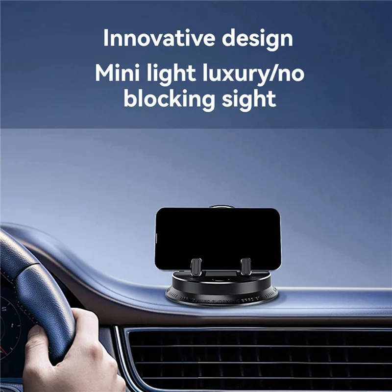 

2X Dashboard Car Phone Holder Universal 360° Rotation Silicone Phone Mount One-Handed Operation Phone Holder For Car Use
