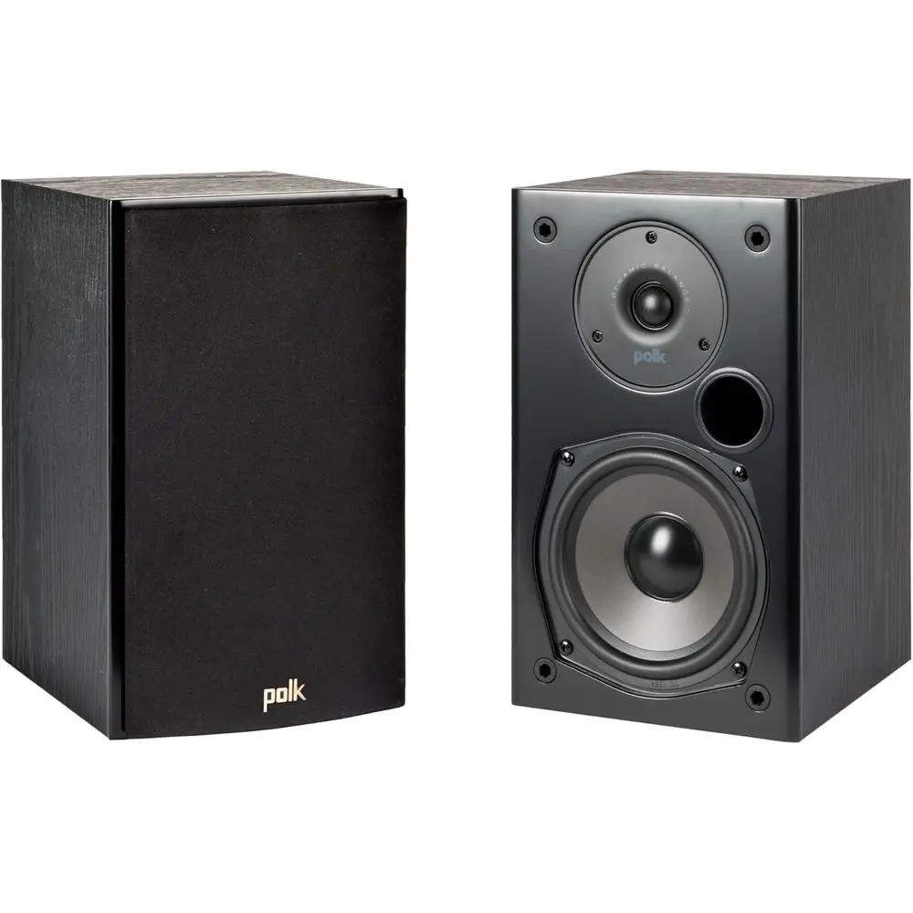 

T15 Home Theater and Stereo Bookshel Speakers – Deep Bass Response, Dolby and DTS Surround, Wall-Mountable, Pair, Black