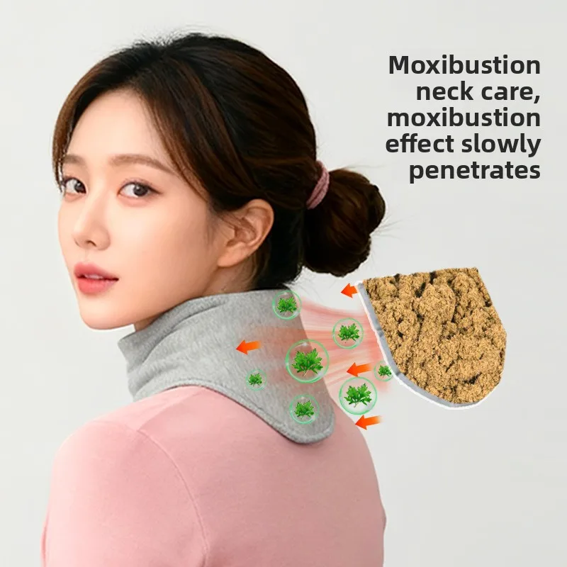 Protetor de pescoço cervical com bolso, protetor de pescoço para sala com ar condicionado, protetor de pescoço com aquecimento para homens e mulheres, à prova de frio