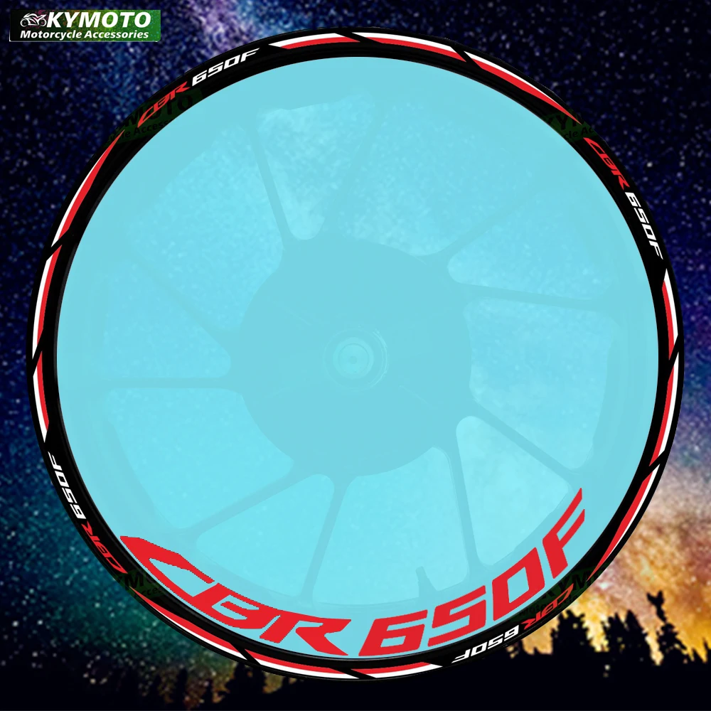 

Светоотражающие аксессуары для мотоциклов, 17-дюймовые наклейки на передние и задние колеса, наклейки на обтекатели, подходящие для Honda CBR650F CBR 650F