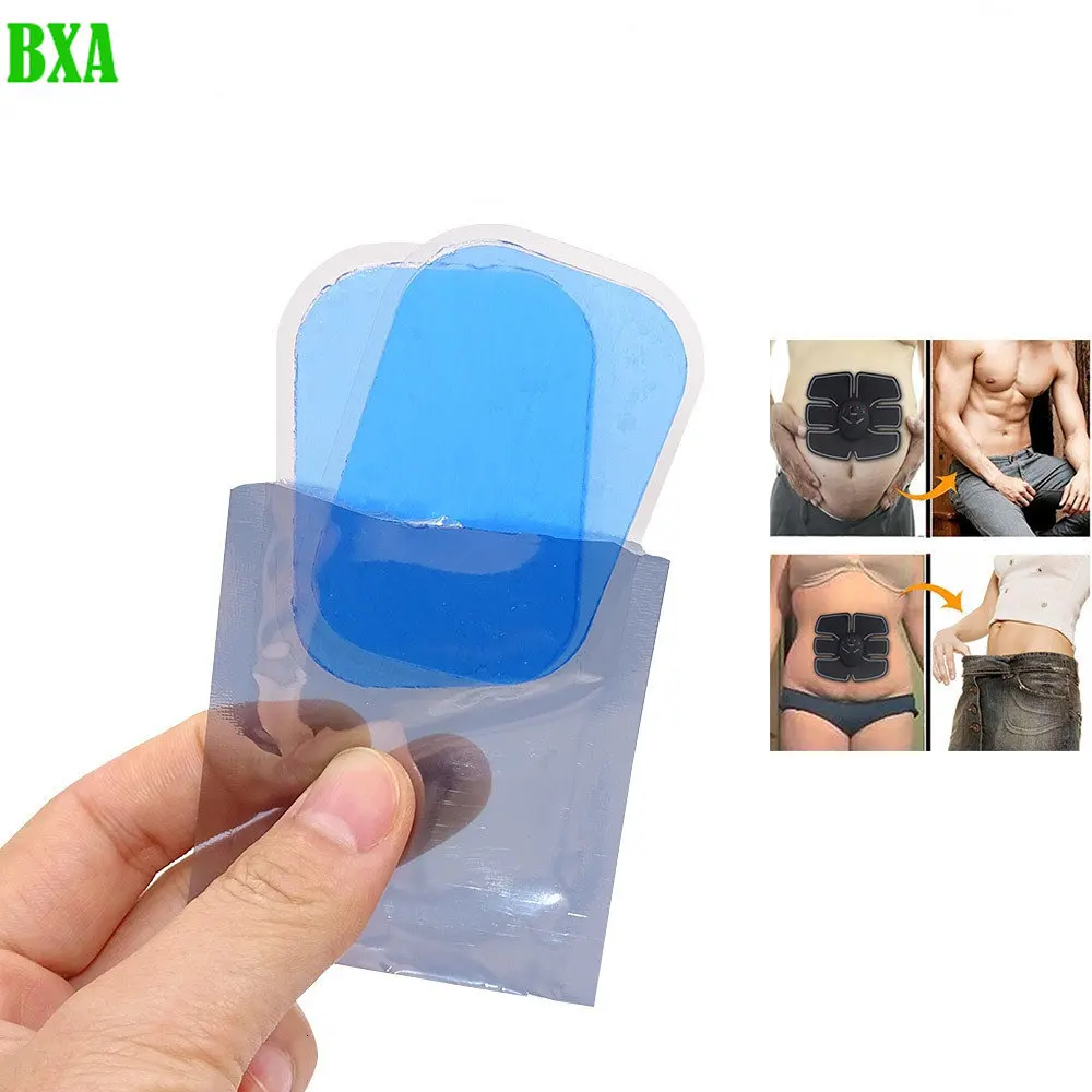 Almofadas de Gel Abdominal para EMS Trainer, Gel Abdominal Adesivos, Hidrogel Fitness para Estimulador Muscular do Abdômen, Massageador Fino, 10-50Pcs