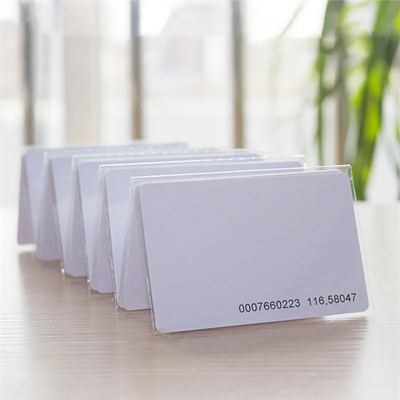50Pcs/lot 125khz RFID EM4100 TK4100 Tags Keyfobs ID Card Read Only Access Control RFID Card