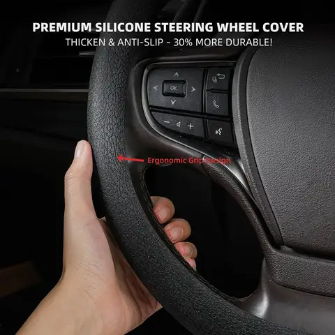 10 best sales 16 inch steering wheel cover - №1