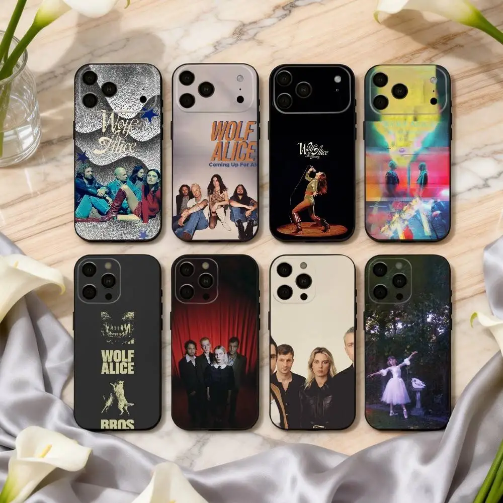

Alternative W-Wolf Alice Band Phone Case For iPhone 17pro,16,15,14,13,12,11 Plus,Pro Max,XS,Soft Silicone Black Cover