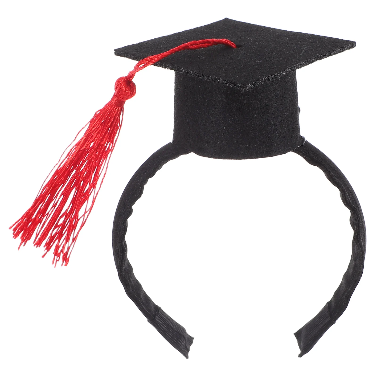 

Cute Pet Doctor Graduation Hat Headband Costume Cats Dogs Accessory Hair Decor Adjustable Elastic Band for Parties Exhibitions