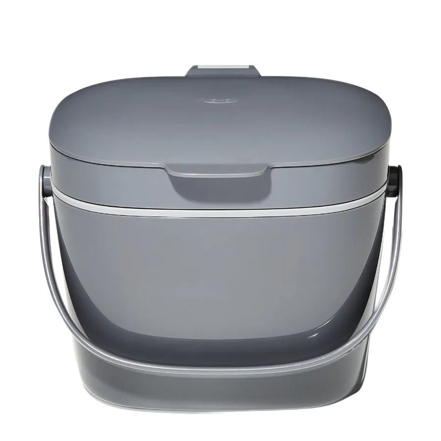 

SoftWorks Kitchen Compost Bin 1.75-Gallon Odor-Resistant Charcoal for Countertop Food Waste Collection, Compact Design with Lid