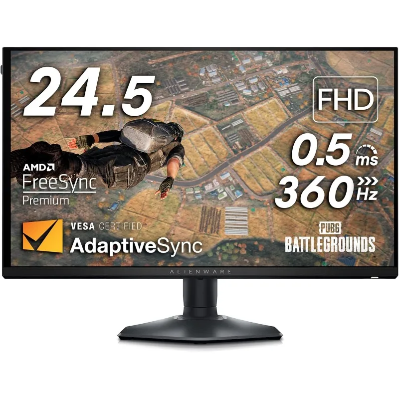 Monitor para juegos-Pantalla de 24,5 pulgadas (1920x1080), 360Hz, sincronización libre de AMD, ajuste de altura/inclinación/giratorio/pivote, oscuridad de la luna