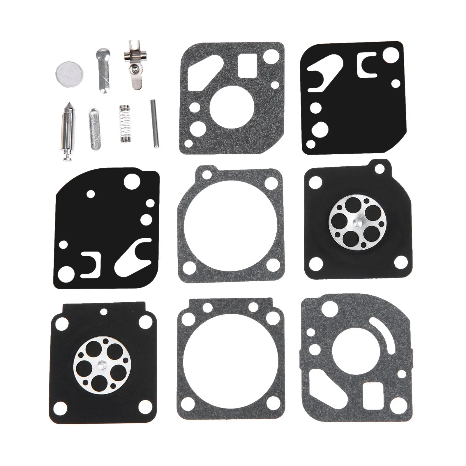 Kit de reparación de reconstrucción de diafragma de carburador, piezas de herramientas de jardín para ZAMA RB-29, C1U-H12, C1U-H29, C1U-H33, C1U-P11