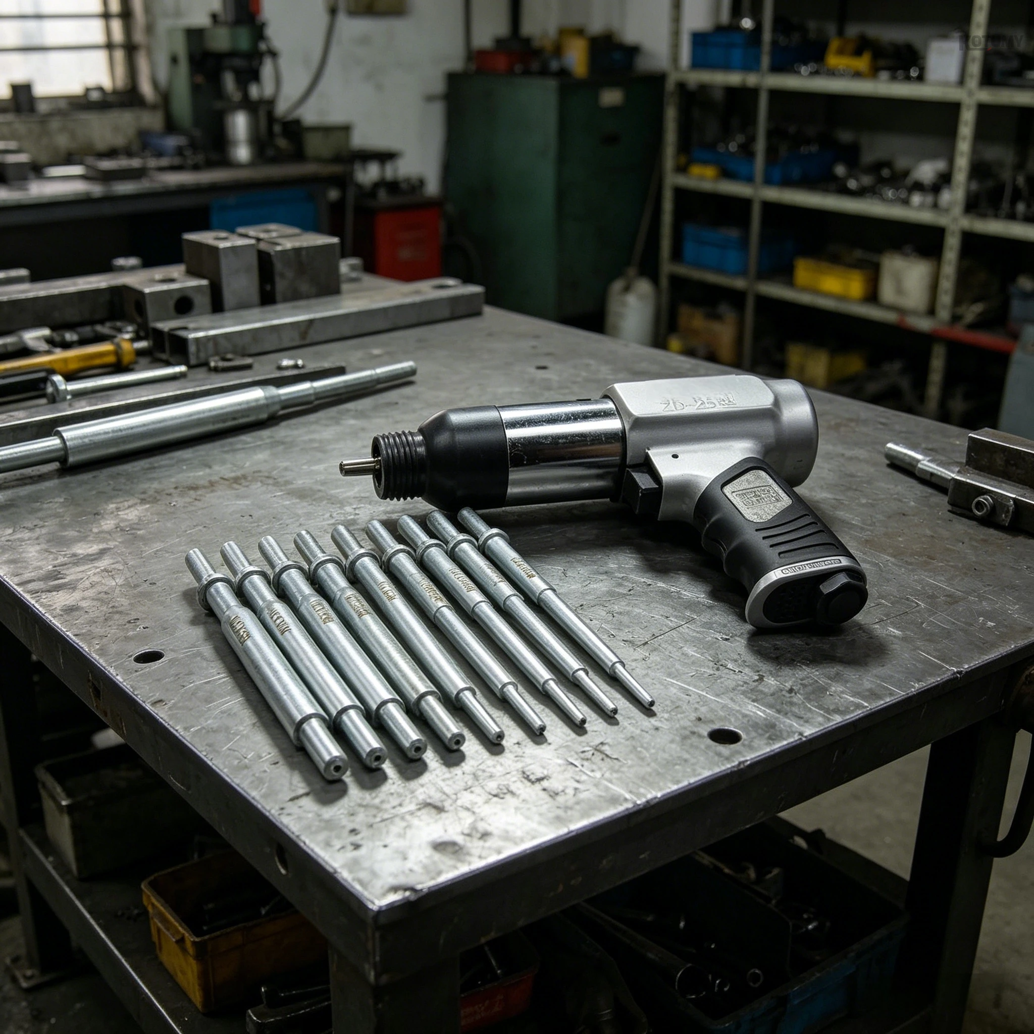 Pneumatic Valve Guide Disassembly Tool, Valve Guide Punch, 250 Air Shovel for Pneumatic Valve Guide Replacement