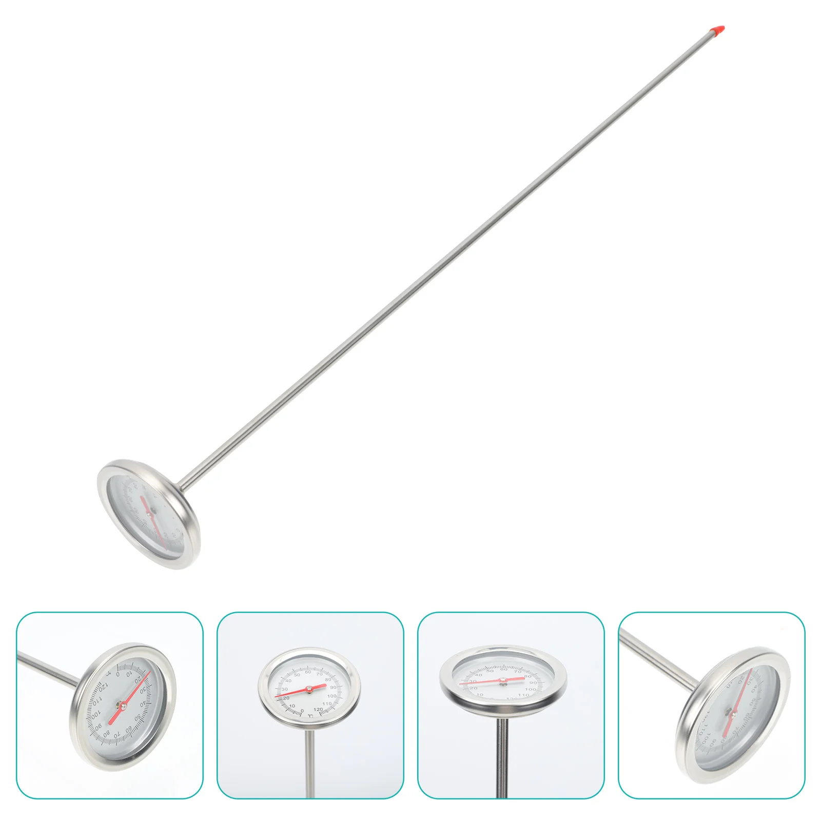 

Thermometer Probe Garden Temperature Tool Precision Compost Stainless Steel Measuring Thermometor
