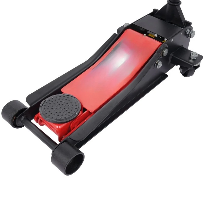 

Customized manual hydraulic car jack 4t floor jack 4t double pump low horizontal jack