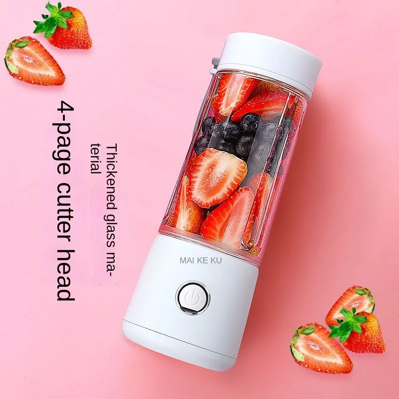 Licuadora de arena de hielo, exprimidor portátil, taza exprimidora eléctrica pequeña de frutas para el hogar