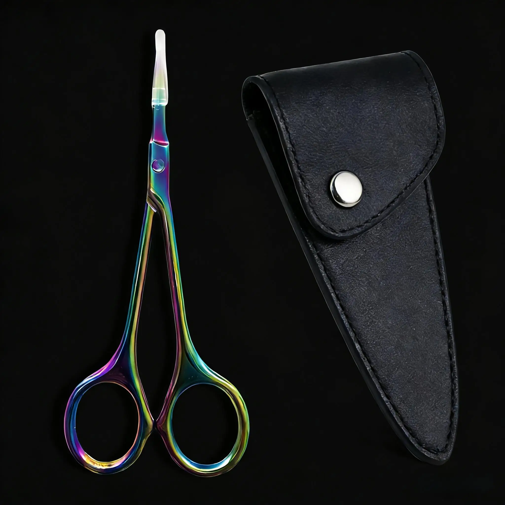 

Professional Cuticle Scissors Nail Cuticle Nipper, Storage Pouch Stainless Steel Cuticle Scissors Manicure Tools