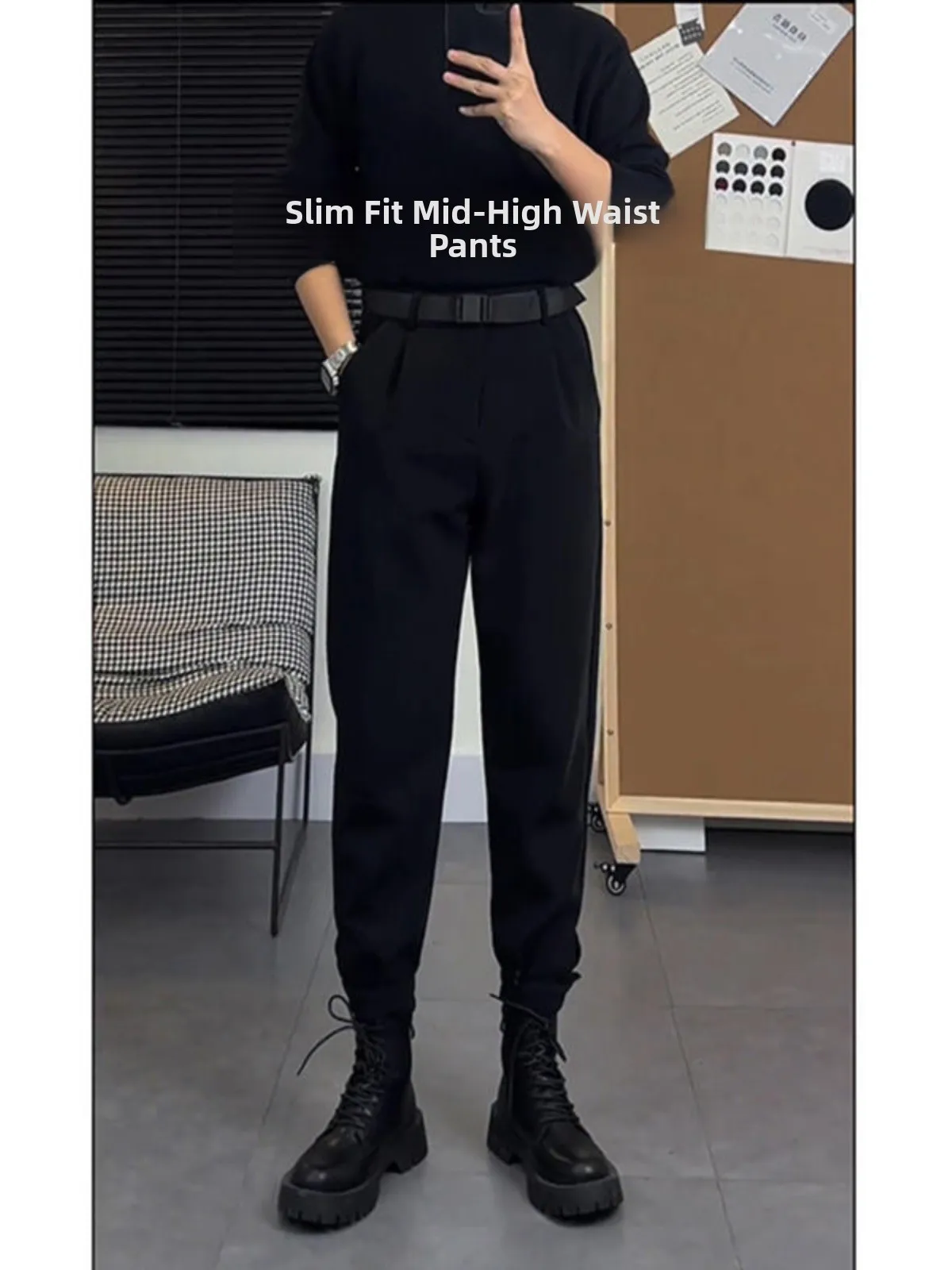 

Мужские повседневные брюки Bla с двойной складкой, удлиненная версия для высоких мужчин, рабочая одежда под ботинки, с высокой талией, свободный крой, молодежный стиль...