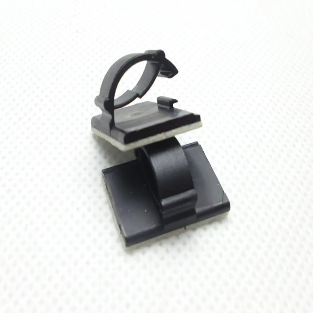 50Pcs Multipurpose Adhesive Wire Management Clips Lightweight Yet Sturdy Cable Holder for Laptop Chargers Car Wires Home Office