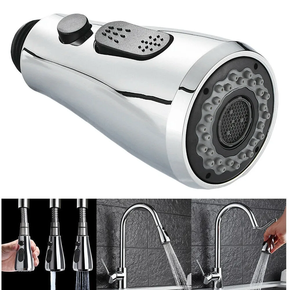 Engineered ABS Pull Out Spray Head for Kitchen Sink Mixer Tap G1/2 Connector Two Spray Modes Functional Design