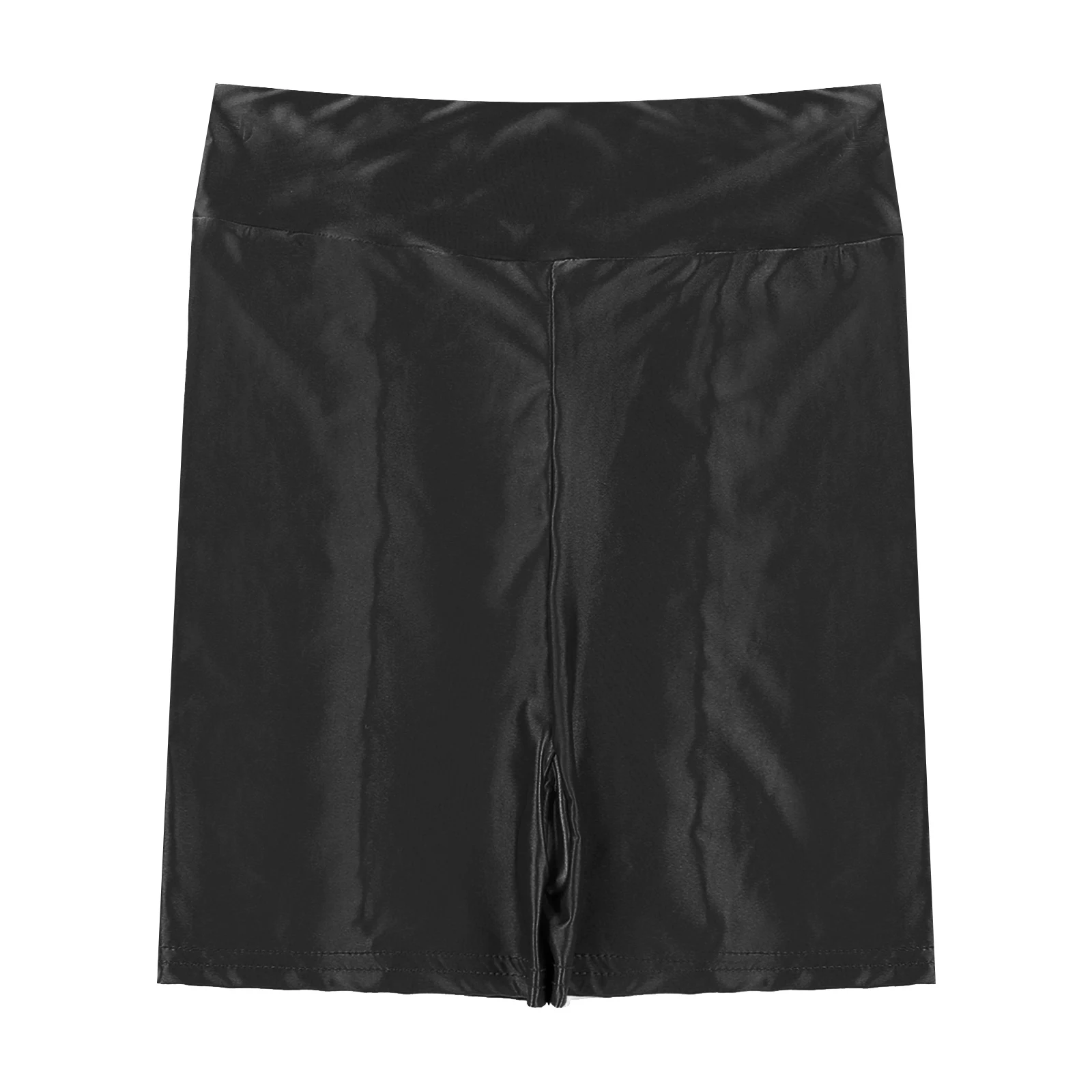 Men\'s Glossy Swimming Shorts Swimwear Swimsuit Lingerie Oil Smooth Elastic Short Pants Leggings for Sports Gym Yoga Surfing