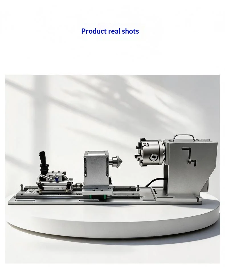 Cyclmotion Rotary marking table with hollow-shaft fixture and gear-reduction drive (featuring vibration-dampening design)