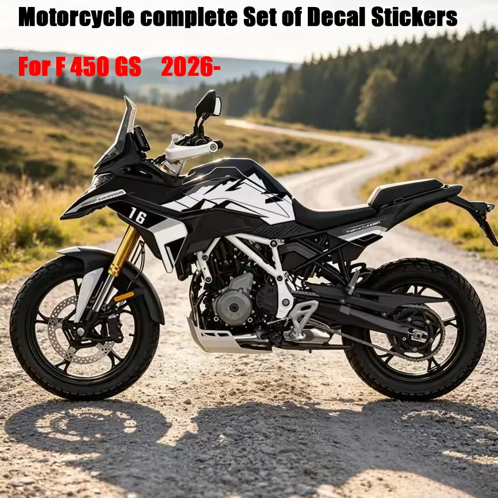 F450GS 2026- Motorcycle Fuel Tank Side Decal Protector Decoration Sets Stickers For BMW F 450 GS F450 GS Refit Full Body Sticker