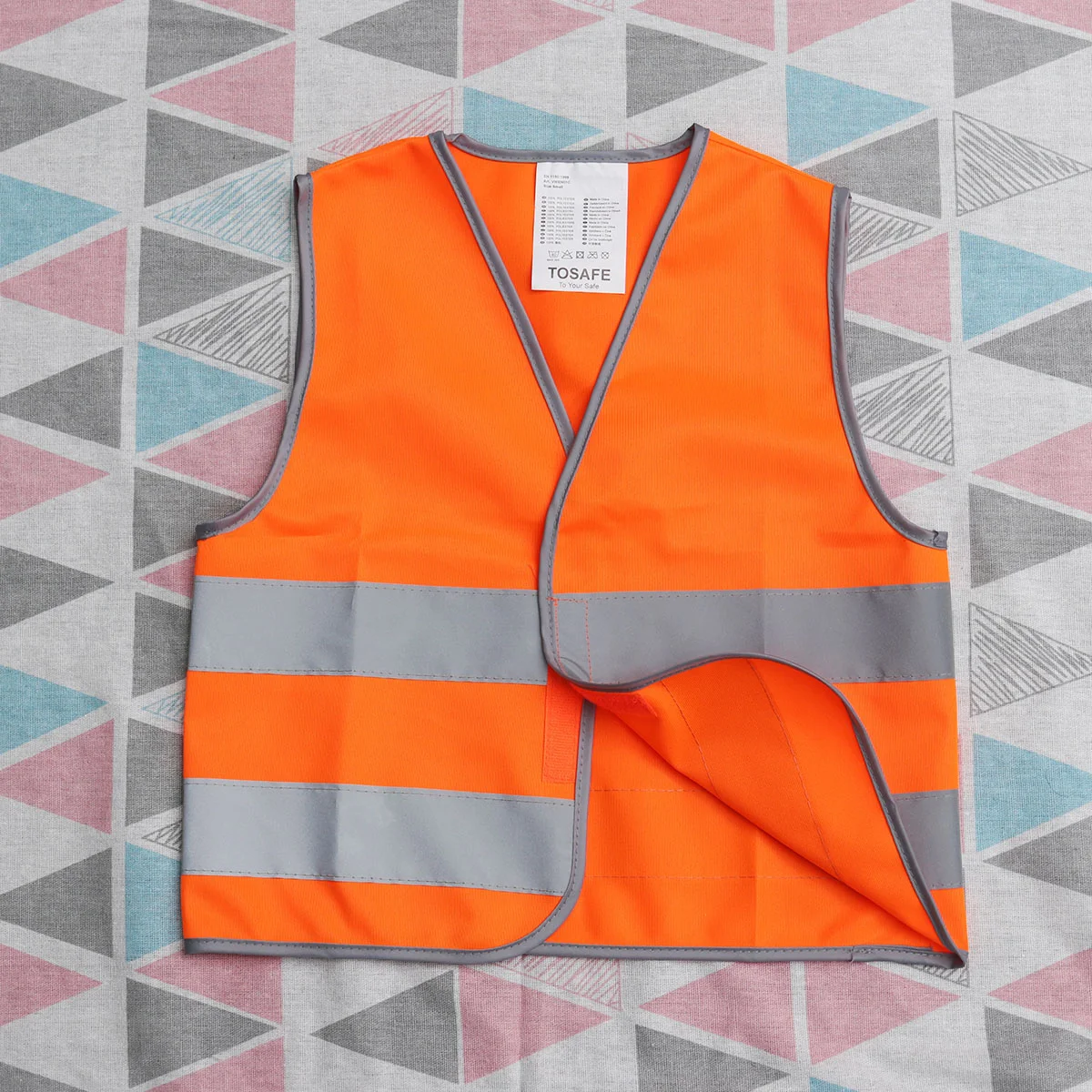 Kid Safety Vest Outdoor Night Reflective Waistcoat for Kid Child Boy Girl (Orange S Size) Reflective Safety Vest